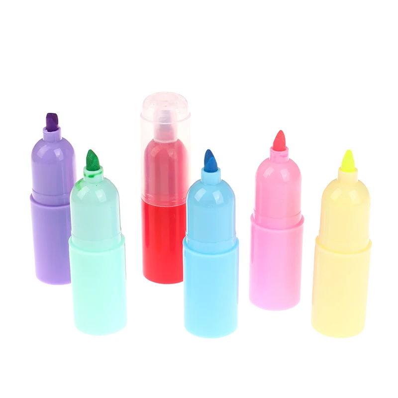 1Pc Creative Cat Claw Bear Shape Highlighter Cartoon Cute Can Be Separated Wide Pen Thick Pen Student Line Color Marker