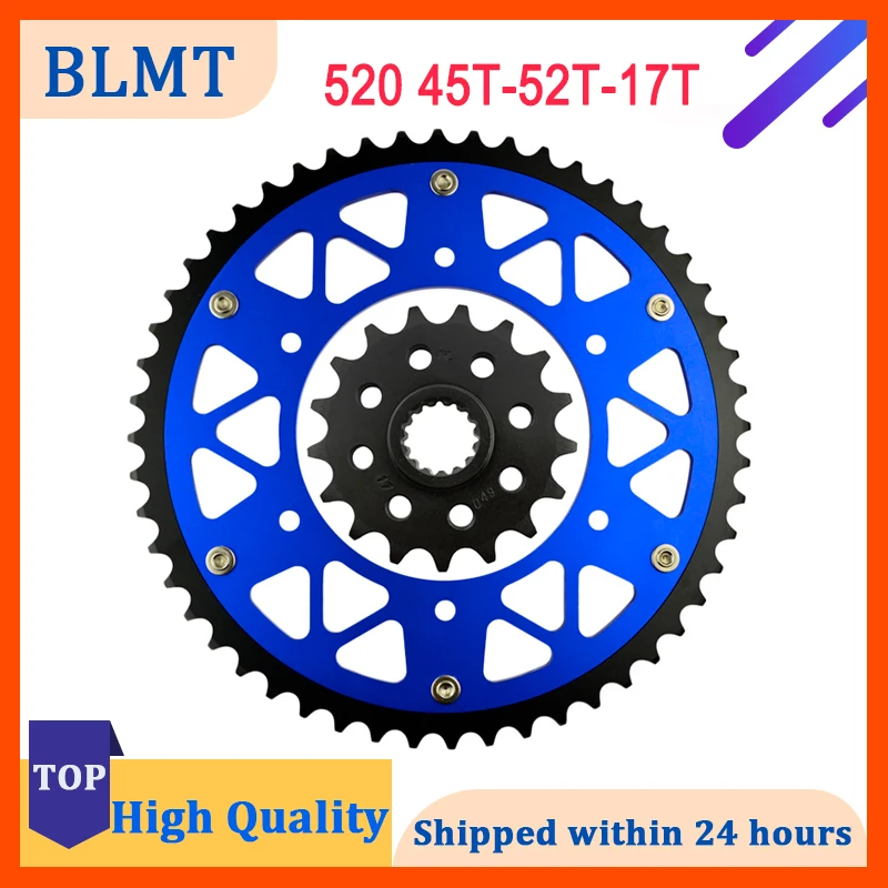 520 Motorcycle 45T-52T 17T Front & Rear Sprocket For 620 640 LC4 690 R Rally SM Ltd.Ed. SMC SMR SMCR 790 890 Adventure R L