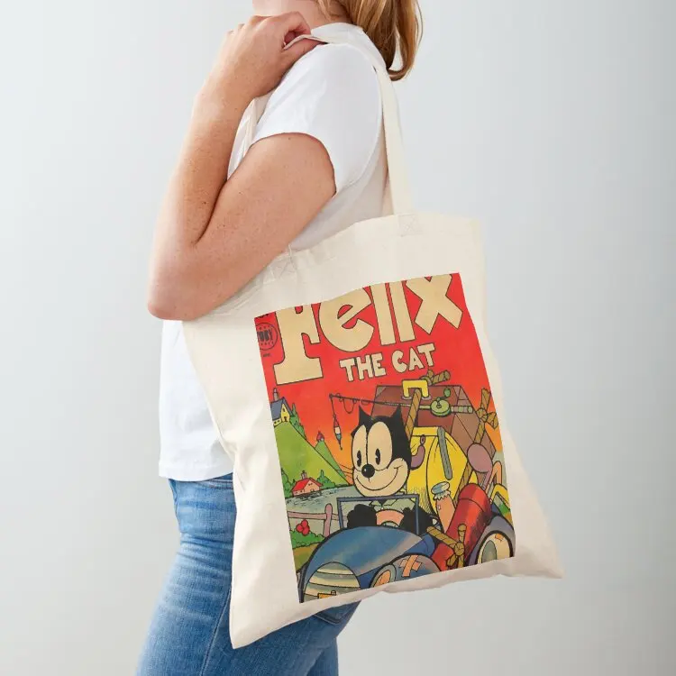 

Felix the Cat Tote Bag Lady bags shopping bag custom canvas bag custom bags