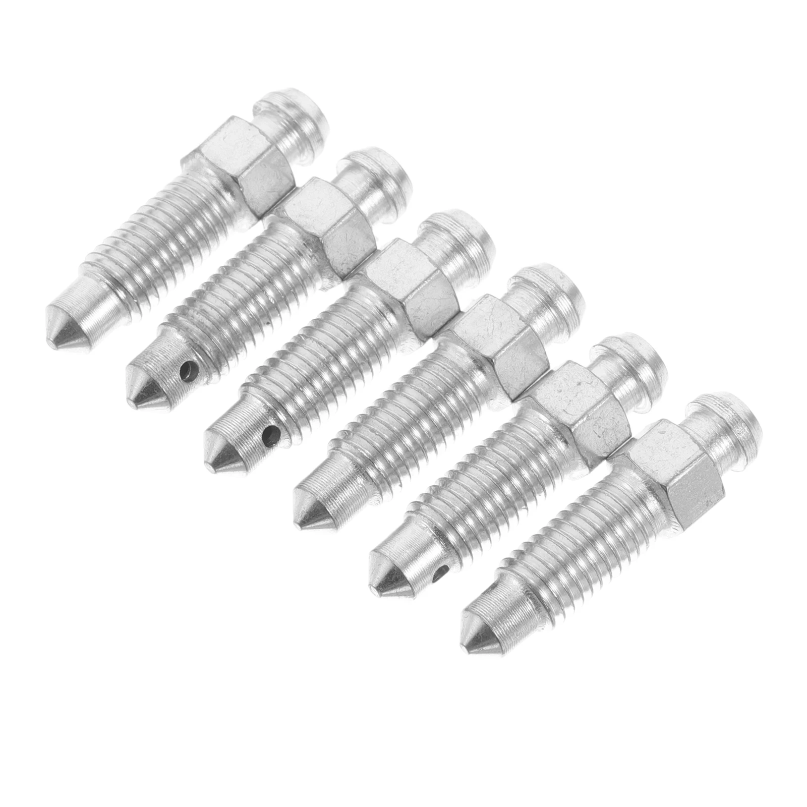 

6pcs Brake Pump Screws for Car Motorcycle Galvanized Iron Disc Caliper Bleeder Practical Material Easy Installation Versatile