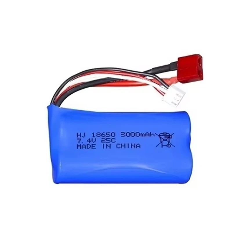 7.4V 3000mAh 18650 Li-ion Batterij voor Wltoys 10428 12428 12423 RC Auto Onderdelen 2S 7.4V Batterij Voor Wltoys 144001 124017 124019