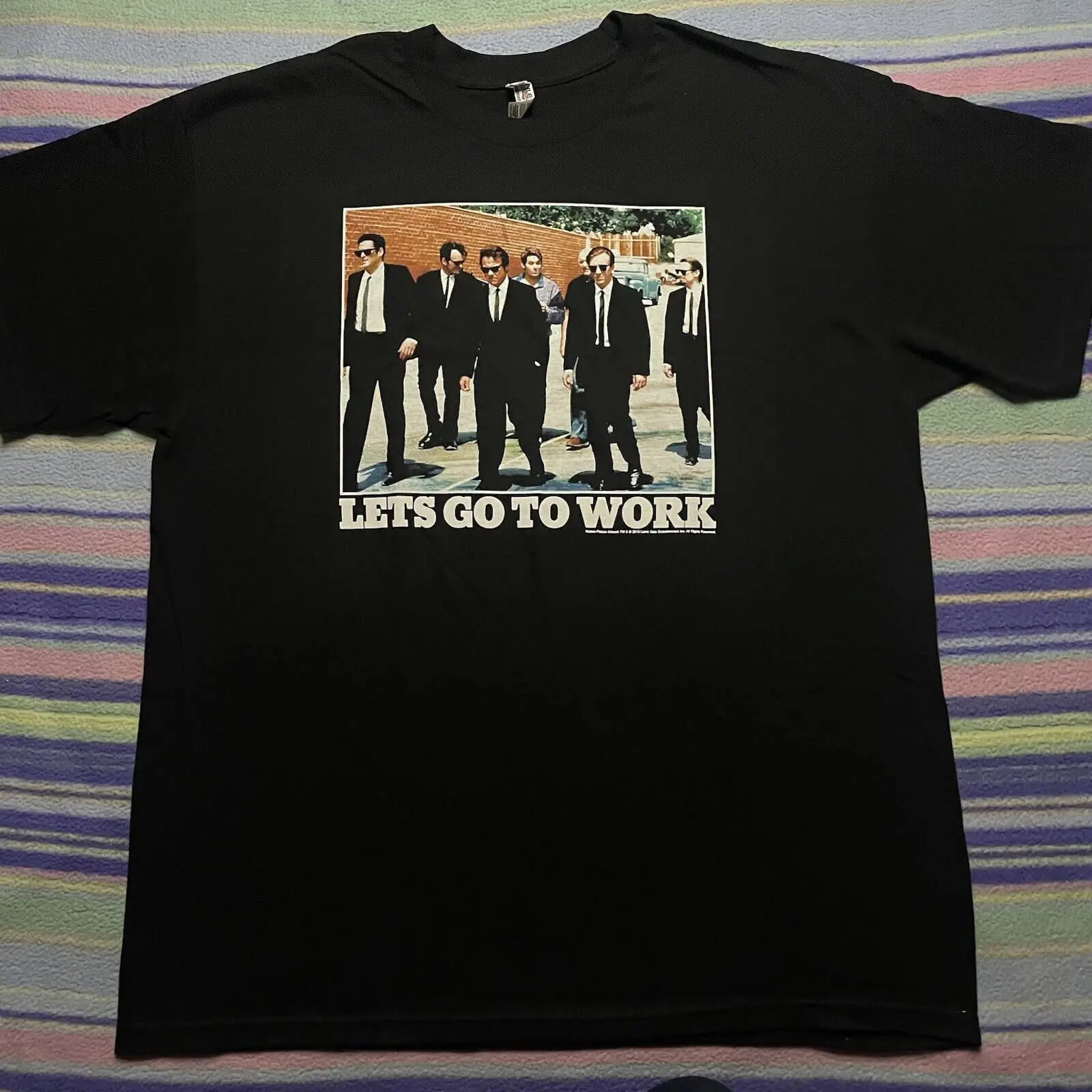 New RESERVOIR DOGS t-shirt XL let's Go To Work quintino Tarantino Movie Classic