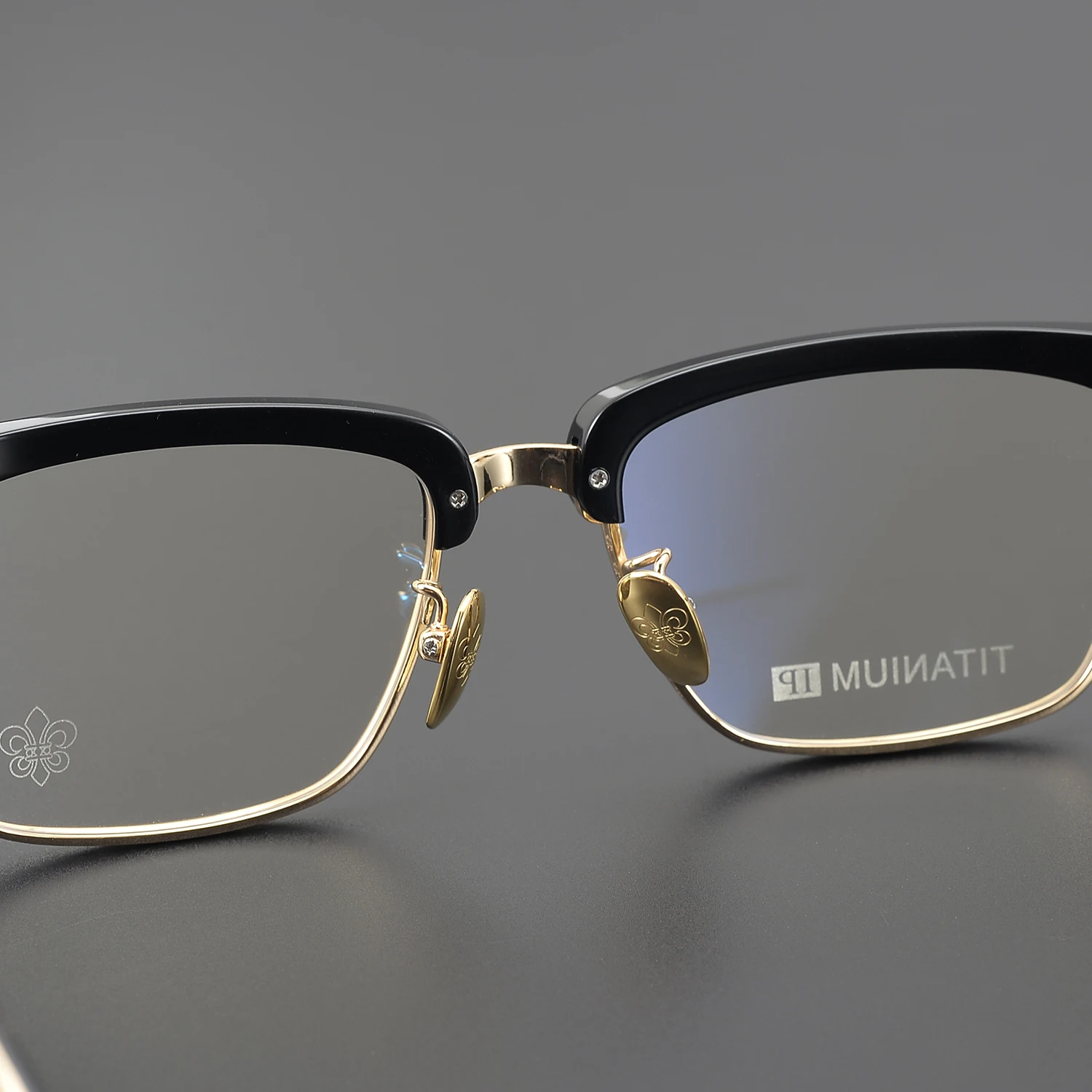 Men Myopia Glasses Frame Women Half Frame Personality Fashion Luxury Brand Designer Aesthetic Acetic Myopia Glasses 2024