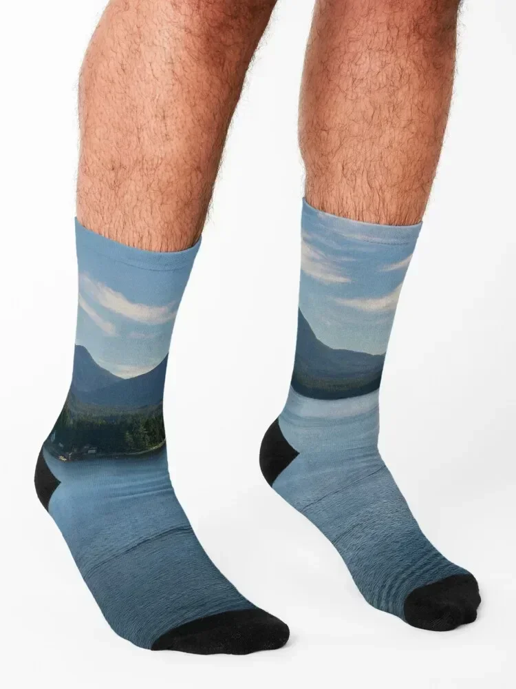 Calcetines de barco de pesca de Alaska, calcetines cortos de tobillo de Año Nuevo para hombre, calcetines de lujo para mujer