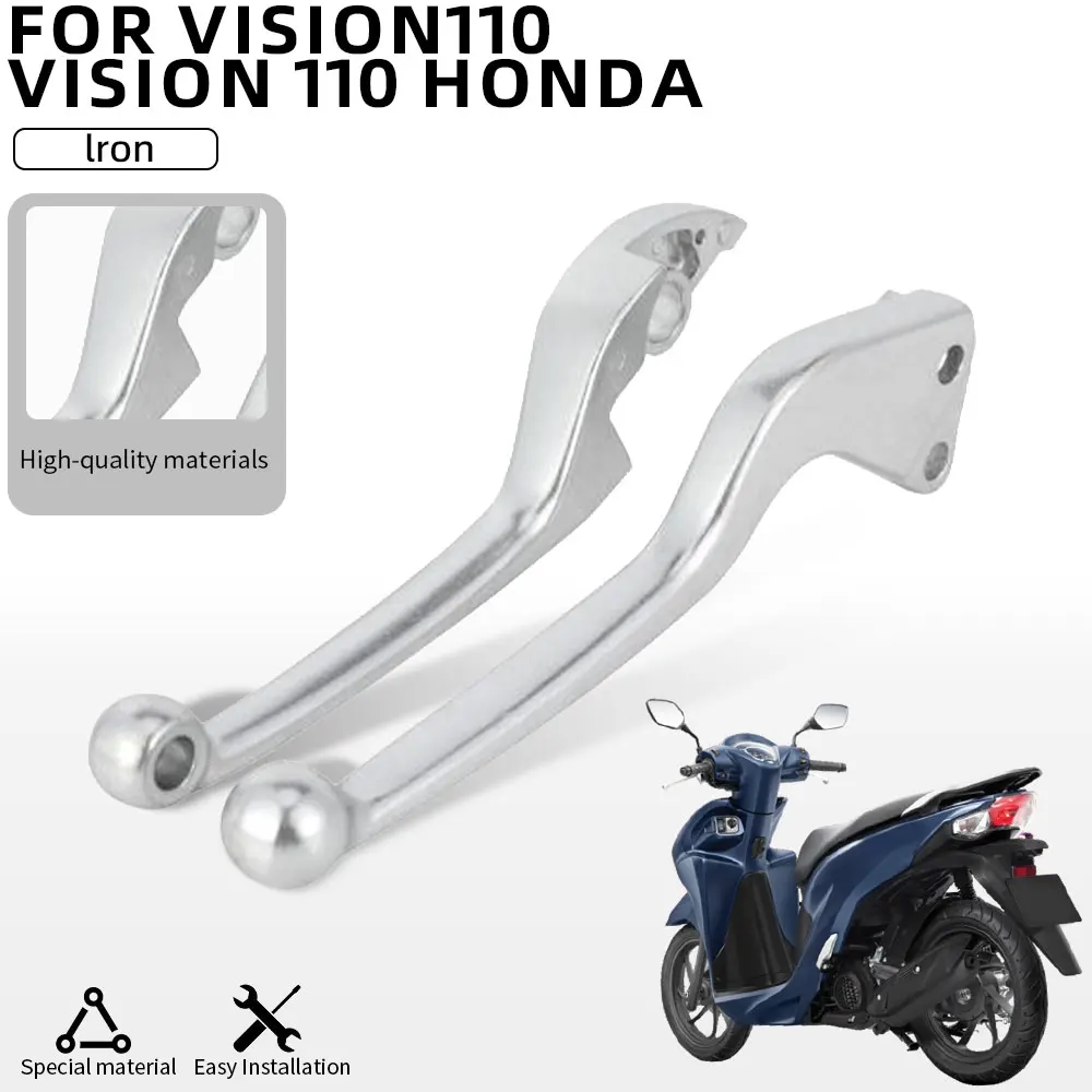 Palanca de freno de hierro para motocicletas Vision110 Vision 110 Honda, accesorios, palancas de embrague de frenos, mango duradero