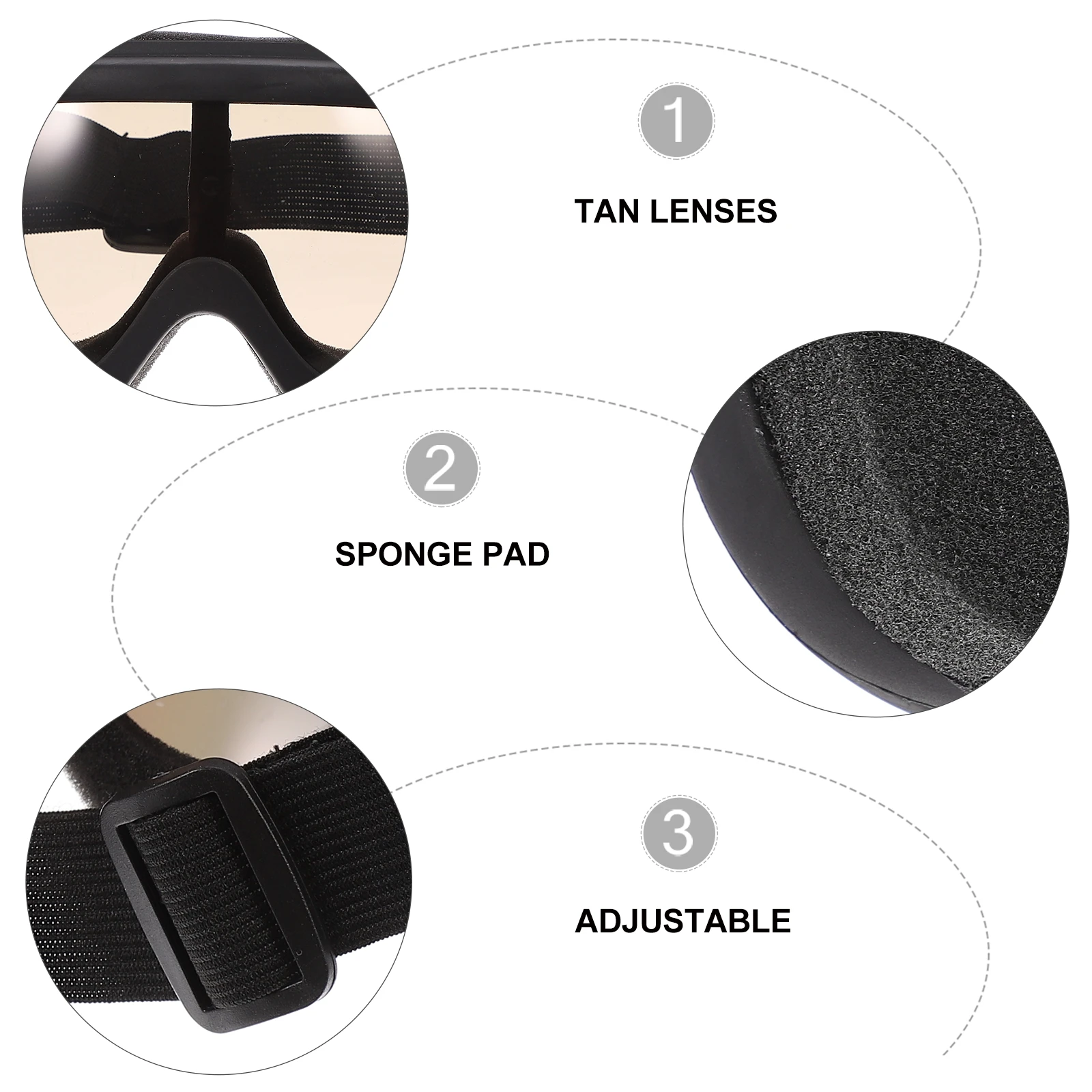 

Windproof Glasses Cycling Biking Riding Sunglasses Motorcycle Fishing Work PC Snowboard Men and Women Sports Ski