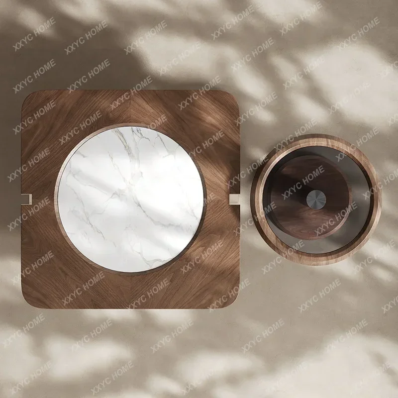 Z Minimalist coffee table Household walnut pattern Modern simple coffee table