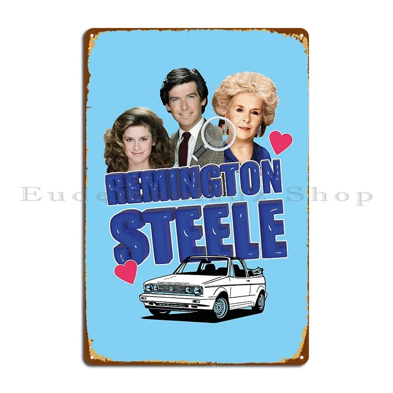 Remington Steele Private Investigator Laura Holt Investigates Metal Sign Customize Party Club Cave Create Tin Sign Poster