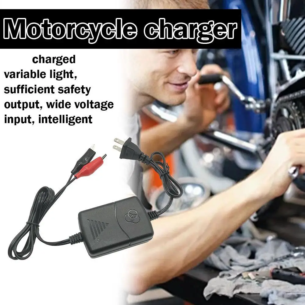 

12V 1.5A Smart Battery Charger Maintainer for Motorcycle Toy Car Electric Sprayer 5Ah-12Ah Lead Acid Battery with LED Indicator