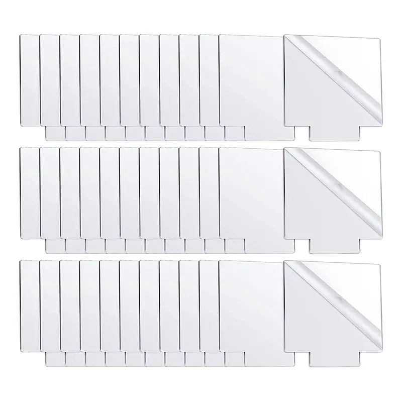 ABUI-36Pcs Acrylic Sheet Clear Cast For LED Light Base, Thick Acrylic Blanks