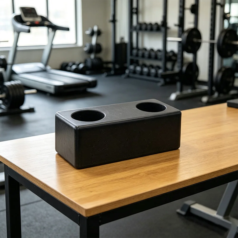 Home Gym Weight Rack Pad Gym Fitness Shock Absorbing Pad High-density Rubber Material Non-slip Structure Vibration Reduction