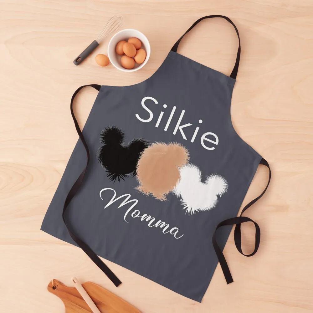 

Silkie Momma, Black White and Buff Silkie Chickens Apron Kitchen Tools Things For The Home Womens Dresses Kitchen Apron