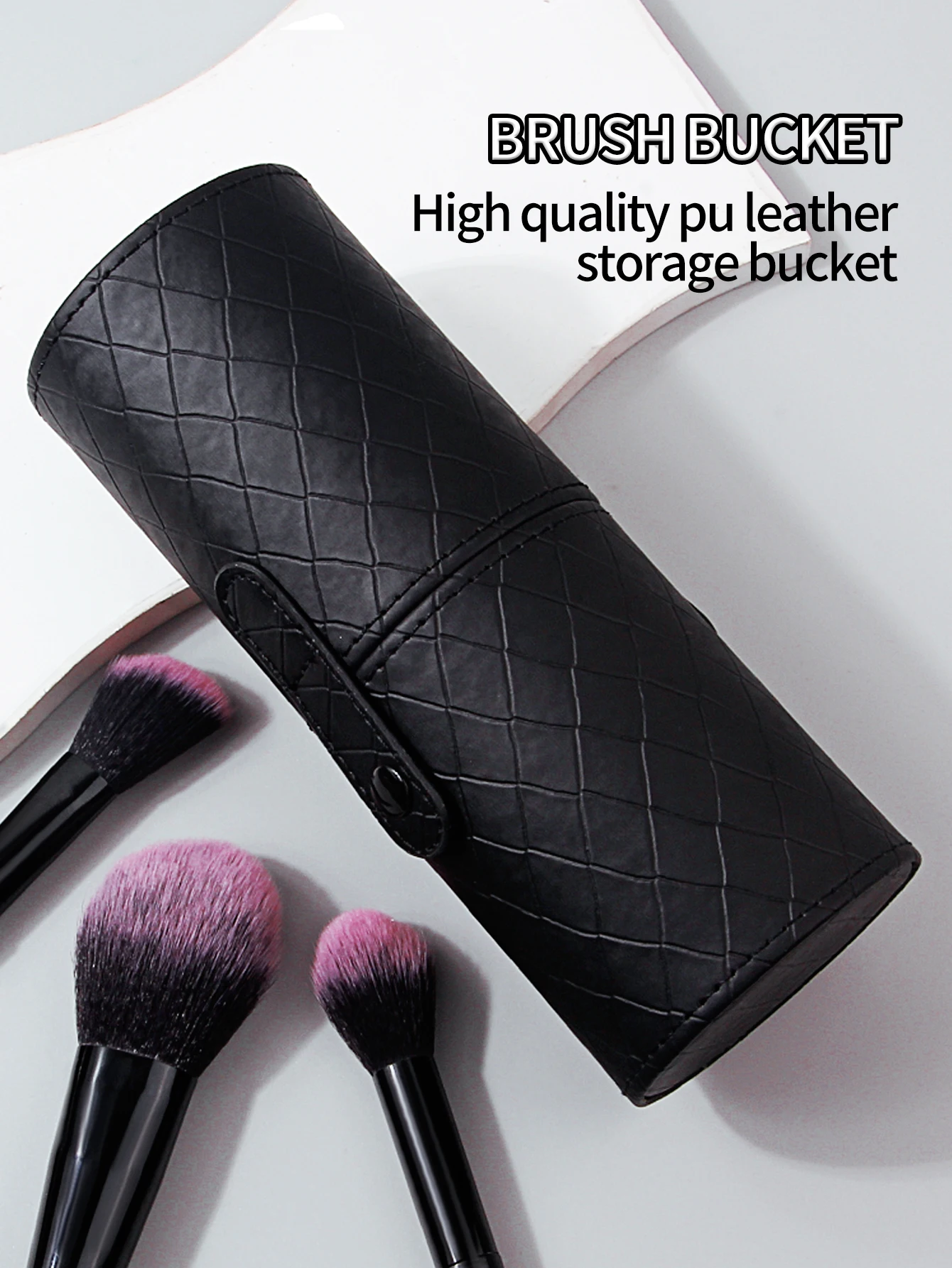 13PCS makeup brush set,black storage bucket,synthetic bristles blush brush,contour brush, eyeshadow brush, portable makeup tools