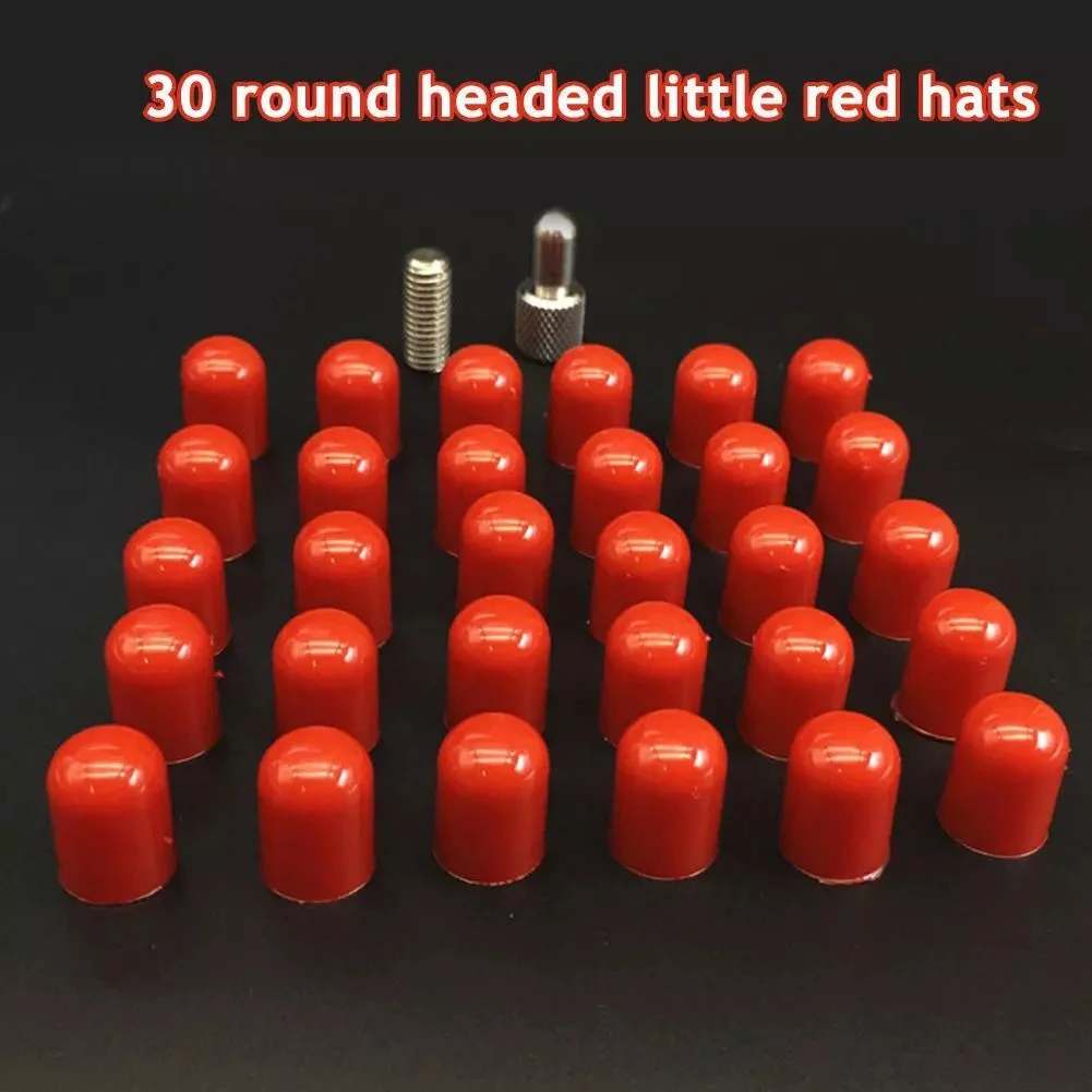 

30Pcs Dent Removal Rubber Tips Dent Repairs Tools Rubber Top Cap Thickened Rubber Top Cap Paint Dent Repair Tools Accessories