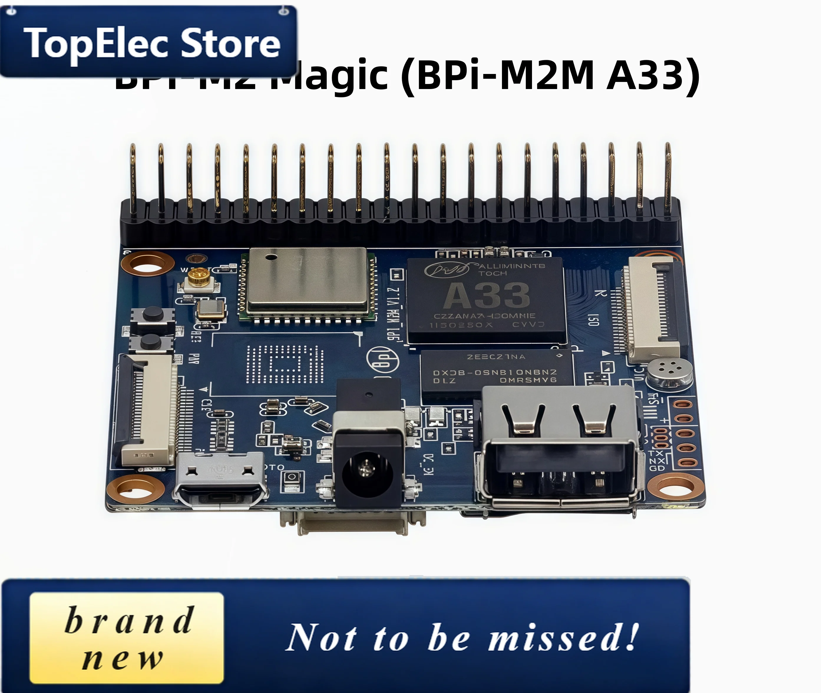TopElec Banana Pi BPI-M2 Magic (BPi-M2M A33) Quad-core Open Source IoT Development Board