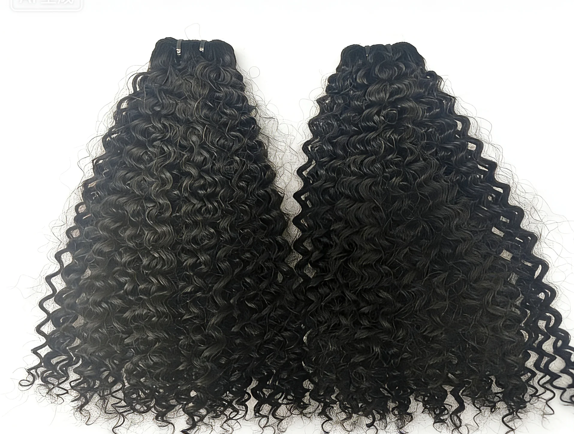 Curly Human Hair Bu… - image