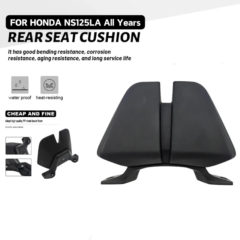 

Motorcycle Passenger Cushion Backrest For HONDA NS125LA NS125 LA All Years Rear Seat Cover Rack Luggage Safety PP Material