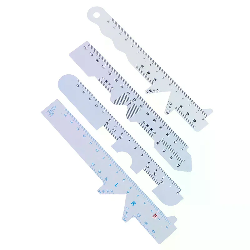 /Kuz/Types 4pcs/Set White Eye Straight Edge PD Ruler Pupillary Distance Rulers 4