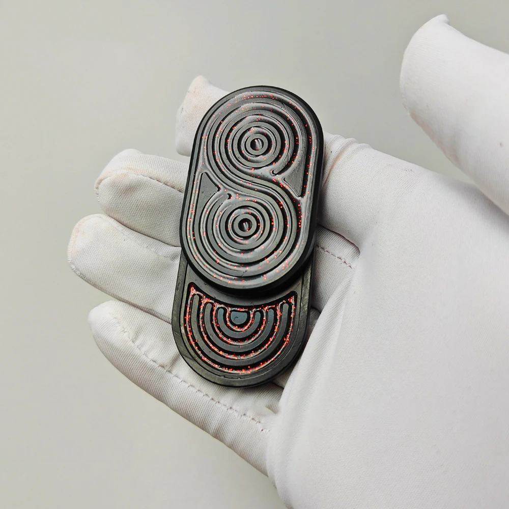 XueFuTu 3.0 gira esquerda e direita 360 °   Edc mecânico push slider adultos alívio do estresse brinquedo alívio do estresse gadgets ansiedade brinquedos