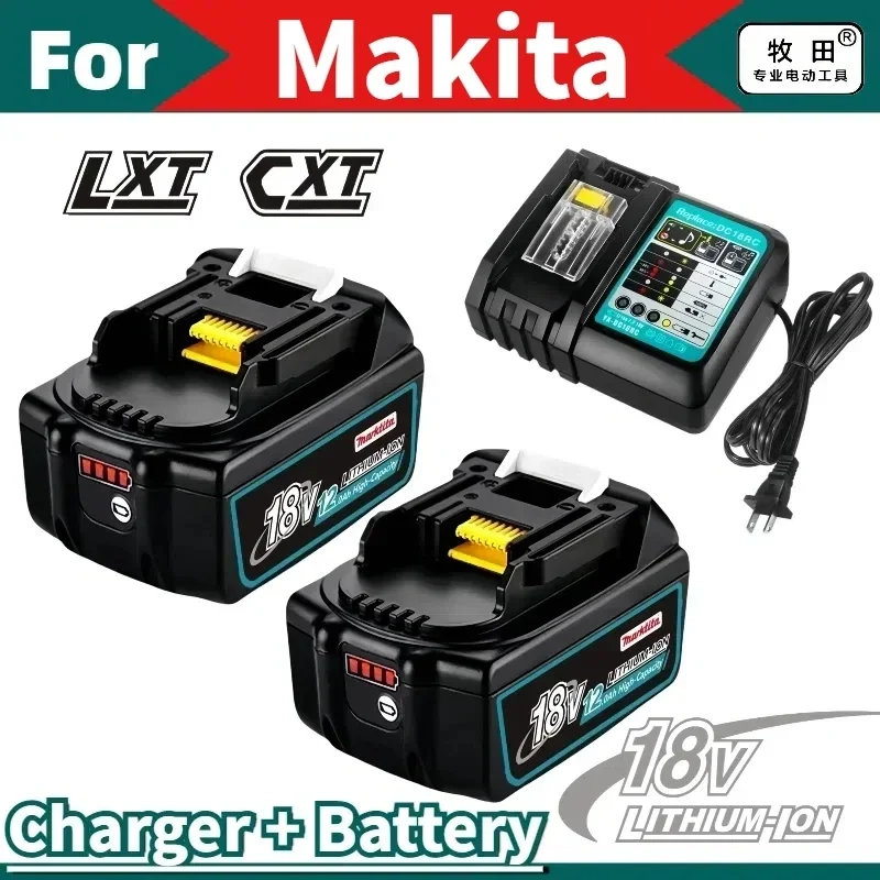 

100% original for Makita 18V 12.0Ah Rechargeable Battery, For Makita BL1830 BL1830B BL1840B BL1850 BL1850B Power Tools Battery