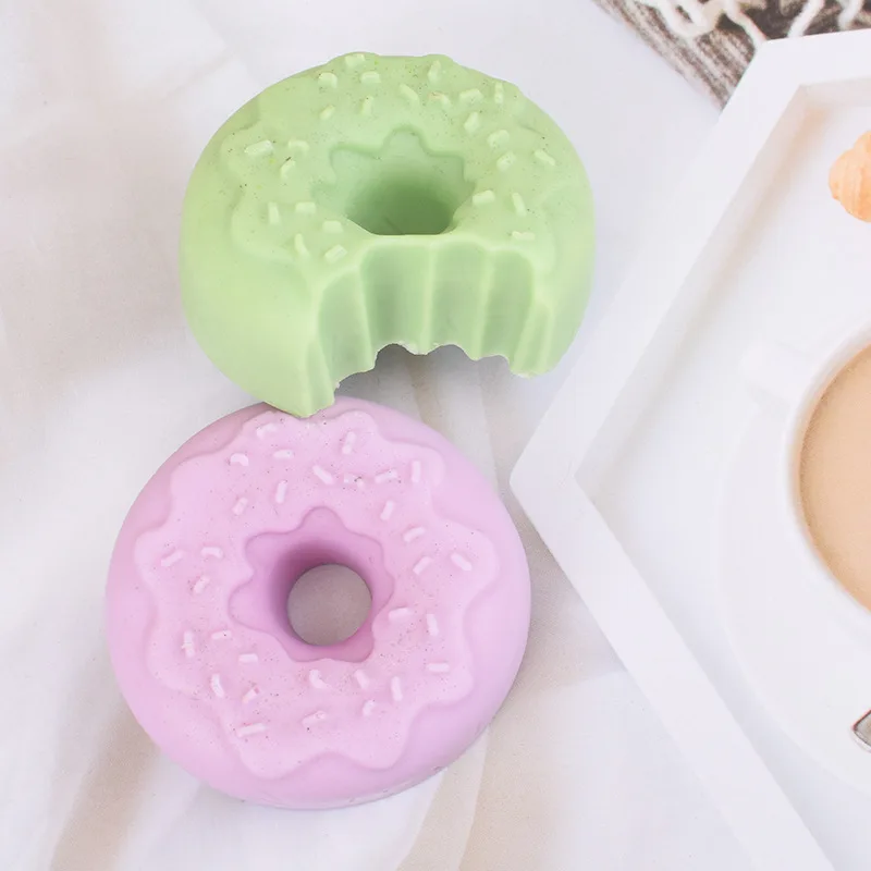 Doughnut Silicone Soap Mold DIY Handmade Aromatherapy Candle Resin Soap Making Tools Chocolate Dessert Baking Cake Donut Mould