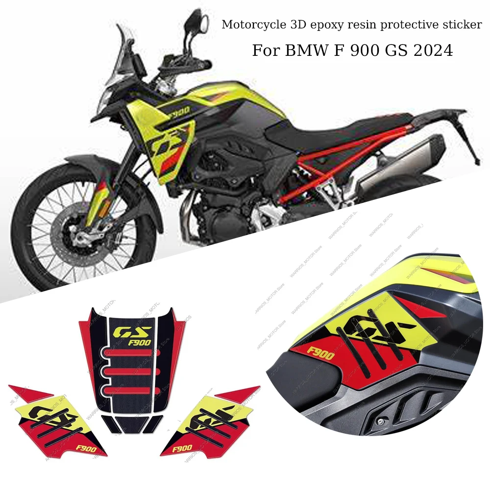 

3D Epoxy Resin Sticker Motorcycle Tank Pad Protector Stickers Tank Side Protection Sticker For BMW F900GS F900 GS F 900 GS 2024