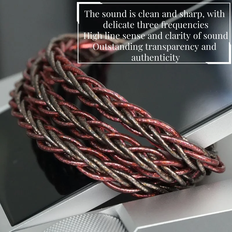 ZiSin-319 8 コアインイヤー HIFI イヤホンアップグレードケーブル 3.5/2.5/4.4 ミリメートル MMCX/0.78 2Pin Delci Explorer ダヴィンチヒマラヤ