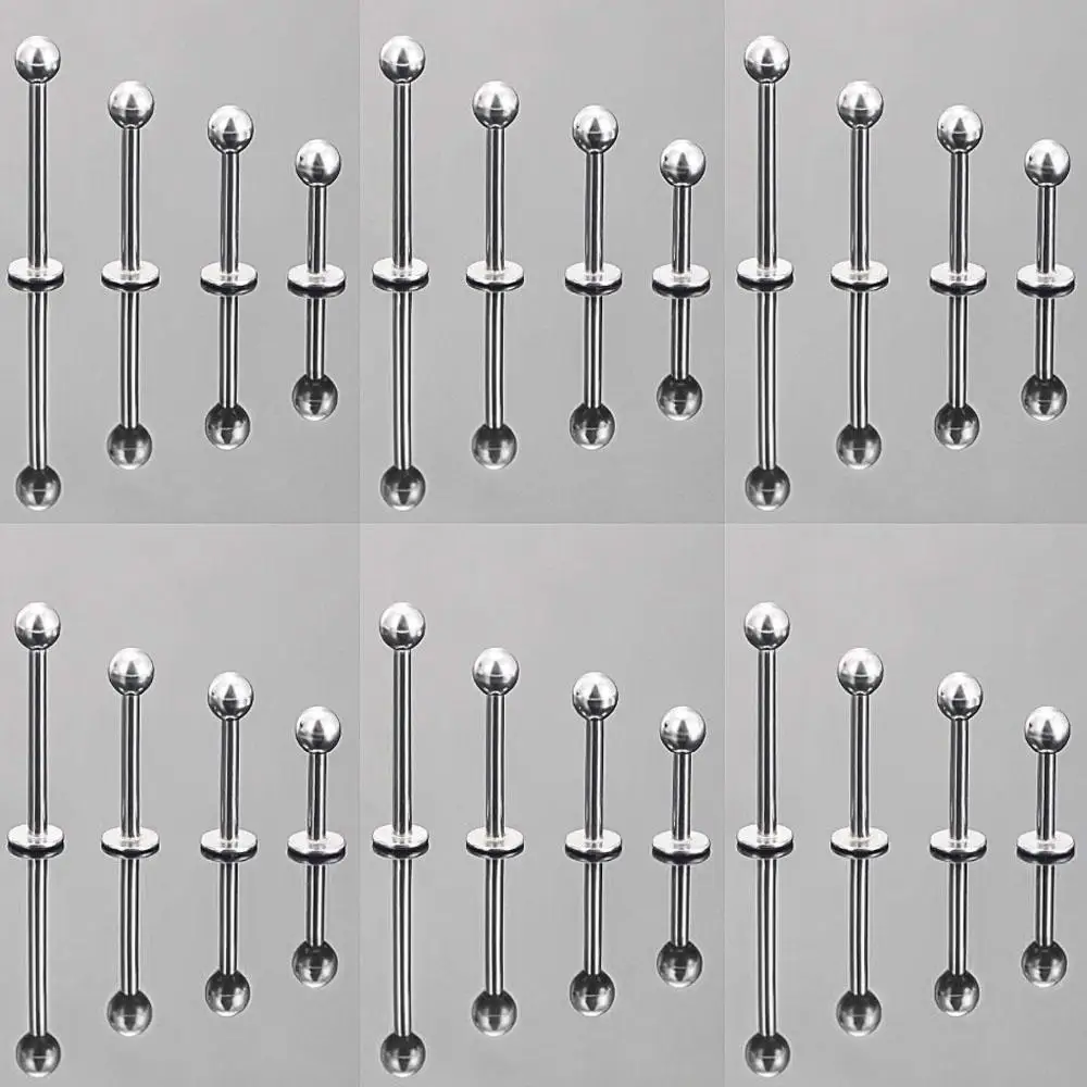 15Pcs Stainless Steel Lip Rings Labret Nose Studs Piercing Nose Studs Cartilage Tragus Helix Earring Jewelry 16G 6/8/10/12mm