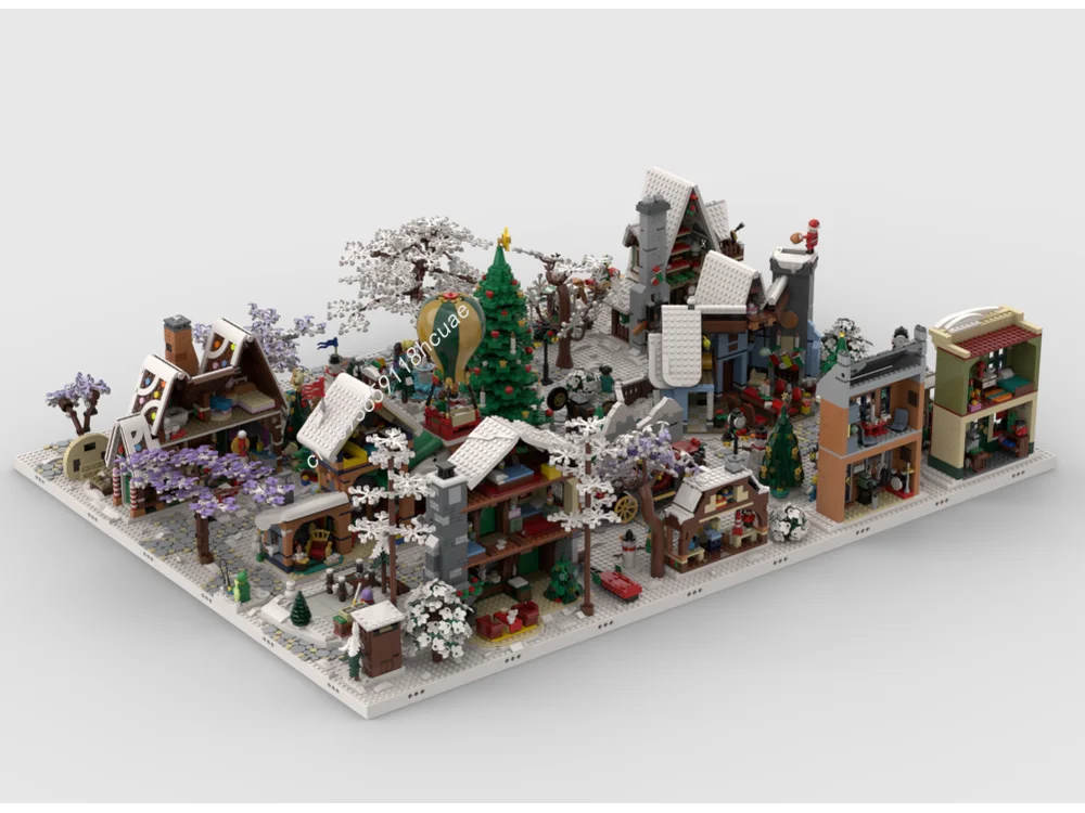 ウィンターヴィレッジディスプレイベースセット 10325 10308 10339 10293 10275 10267 Moc ビルディングブロッククリエイティブレンガおもちゃクリスマスギフト