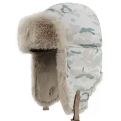 Gorro táctico invierno grueso exterior protección fría y orejeras