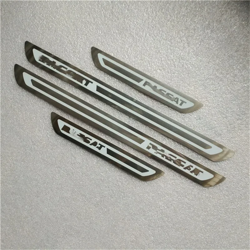 For Volkswagen Passat B7 2011-2018 ultrathin stainless steel Welcome pedal threshold guard plate anti-scratch car accessories