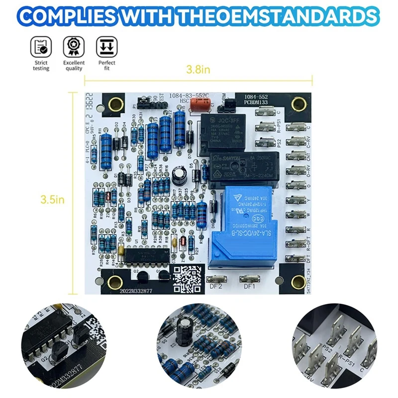 PCBDM133S Defrost Control Board Compatible APH1324/1330/1336,GPH Series,Replacement For Goodman Furnace Control Board