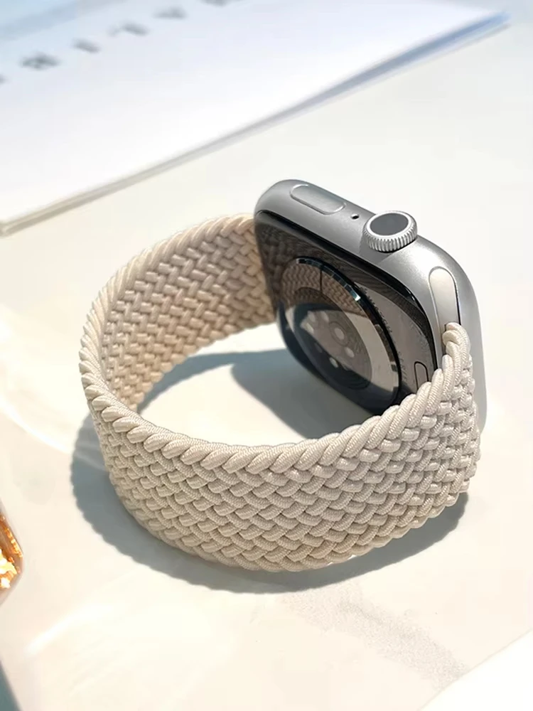 Pleciony pasek do Apple Watch Ultra 3 2 49mm 44mm 41mm 40mm 42mm 46mm 45mm Bransoletka iWatch Serii 11 SE3 10 9 8 7 6 5 — 2