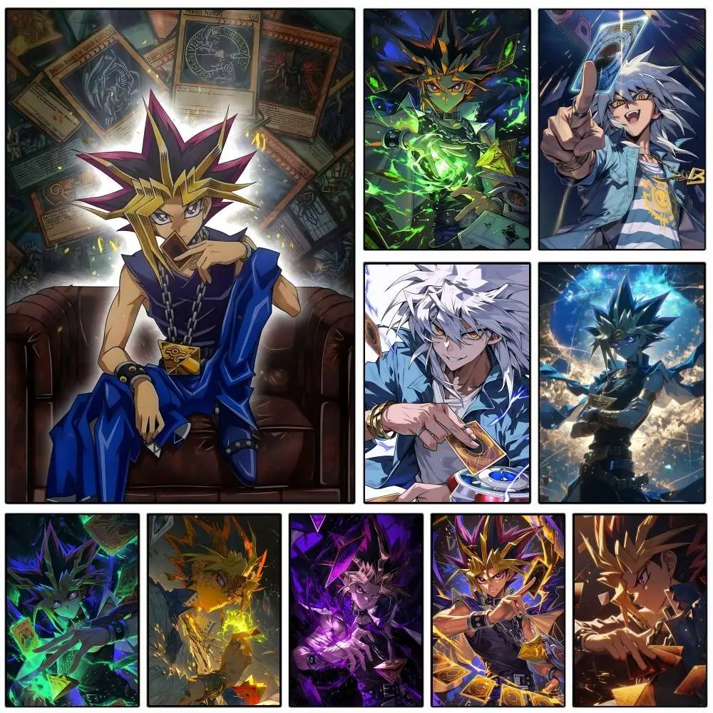 1PC Y-Yu Gi Oh Classic Anime Posters HD Print Vintage Wall Art Decor for Home Study Room