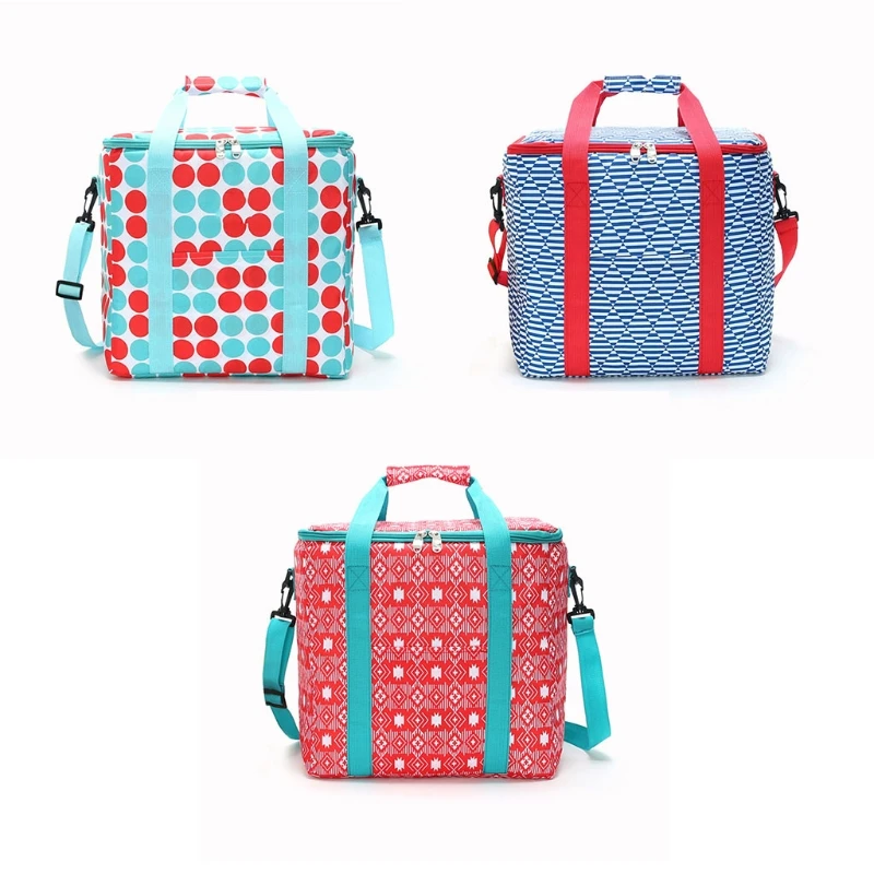 

20L Oxford Cloth Waterproof Cooler Bag with Shoulder Strap Insulated Lunch Box Dropshipping