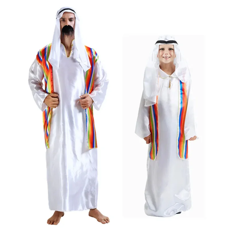 Umorden Jungen Männer Arabia Arabischer Arabischer Scheich Prinz Kostüm Cosplay für Kind Kinder Purim Halloween Kostüme Kostüm OI4794