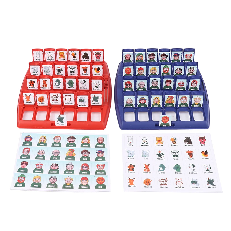 Who Is It Family Memory Guessing Game Kids Funny Montessori Antistress Toy Gift Classic Board Interactive Party Game