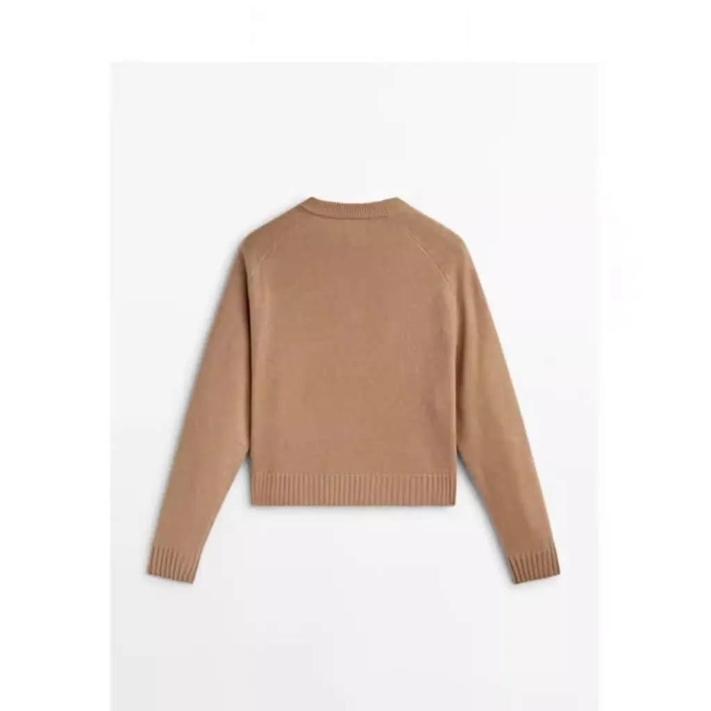 

Spring Women's Knitted Sweater Cardigan Small Fragrance Style Outerwear Mélange Color Trendy Top