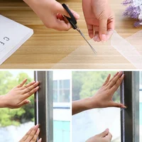 Moustiquaire d'intérieur en maille auto-adhésive, pour fenêtre de lit, Textile de maison, anti-insectes et moustiquaire, rideaux de jardin, DIY 5