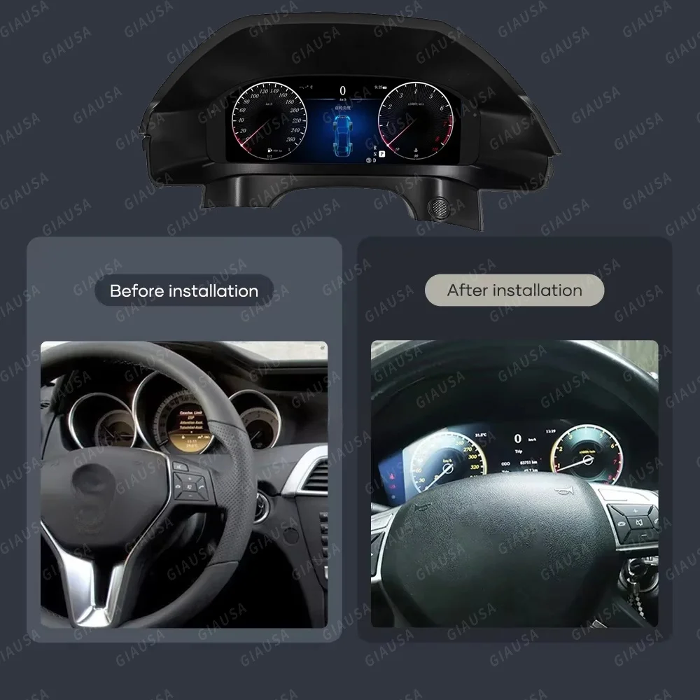 

12.3 inch Car LCD Dashboard For Benz W212 E-Class NTG4.0 2010-2013 LCD Instrument Panel Multifunctional Player Digital Cluster