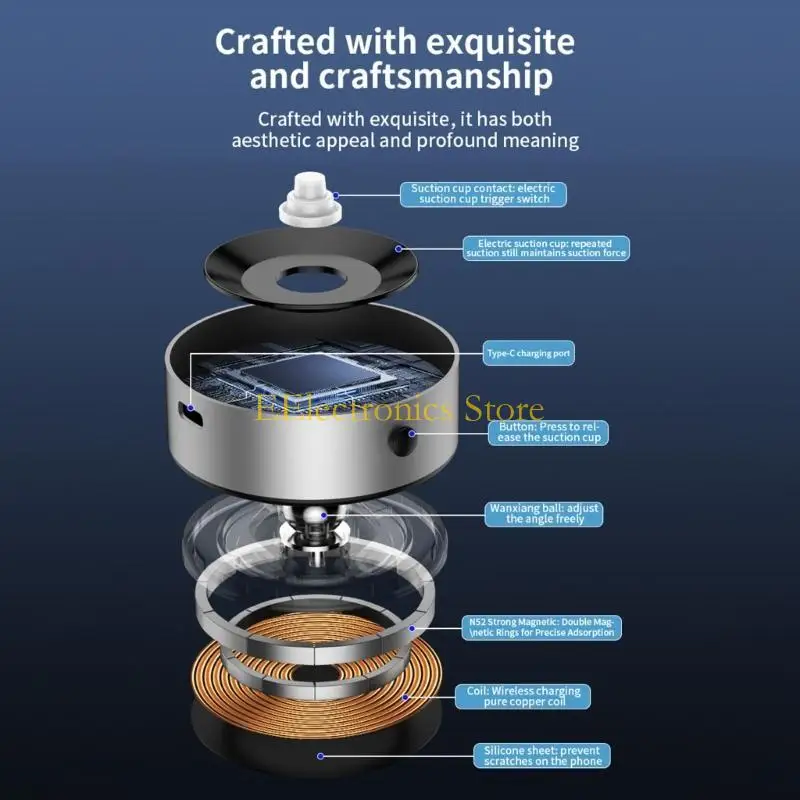 B03C Secure Car Vent ventilação do suporte RACT RACK 360 GRAUS, ângulo visualização ajustável