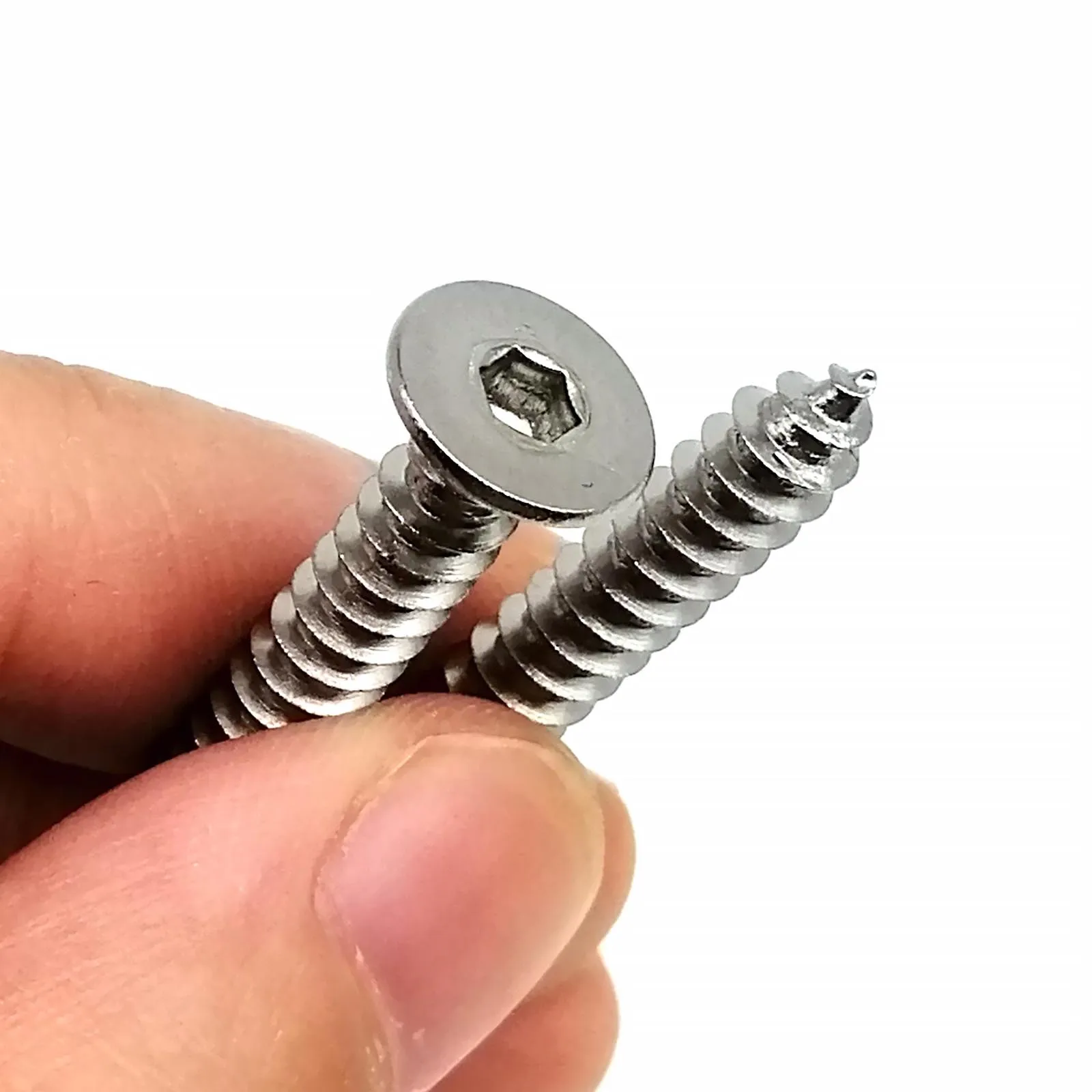 M2 M2.3 M2.6 M3 M4 M5 M6 ألين مسدس عرافة المقبس شقة غاطسة رئيس الذاتي التنصت مسمار خشب A2-70 304 الفولاذ المقاوم للصدأ #5