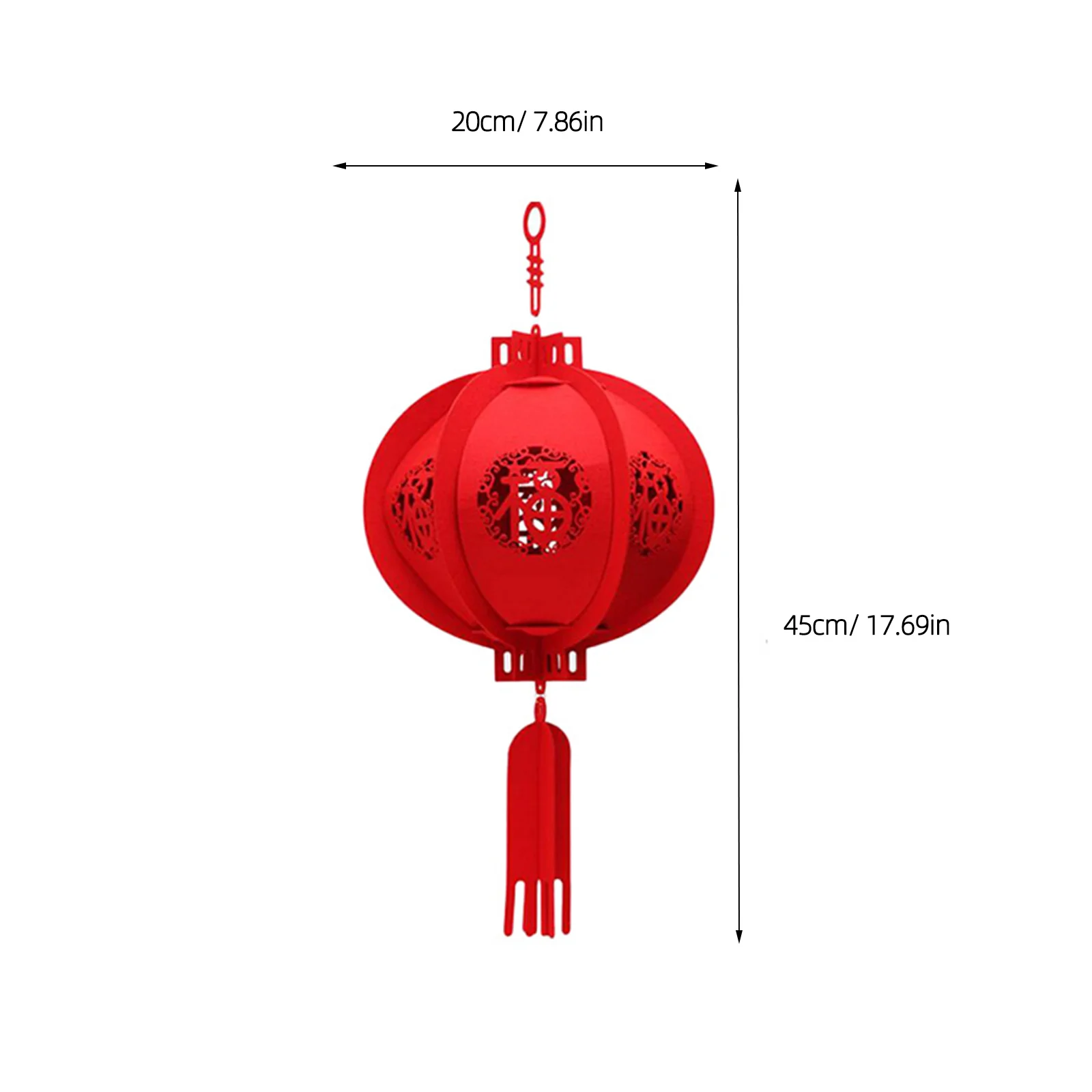 

2 pcs Red S Hollow Crafted Ornaments For Spring Festival Decorations Hanging Lanterns Festive Party Decorative Pendant Family