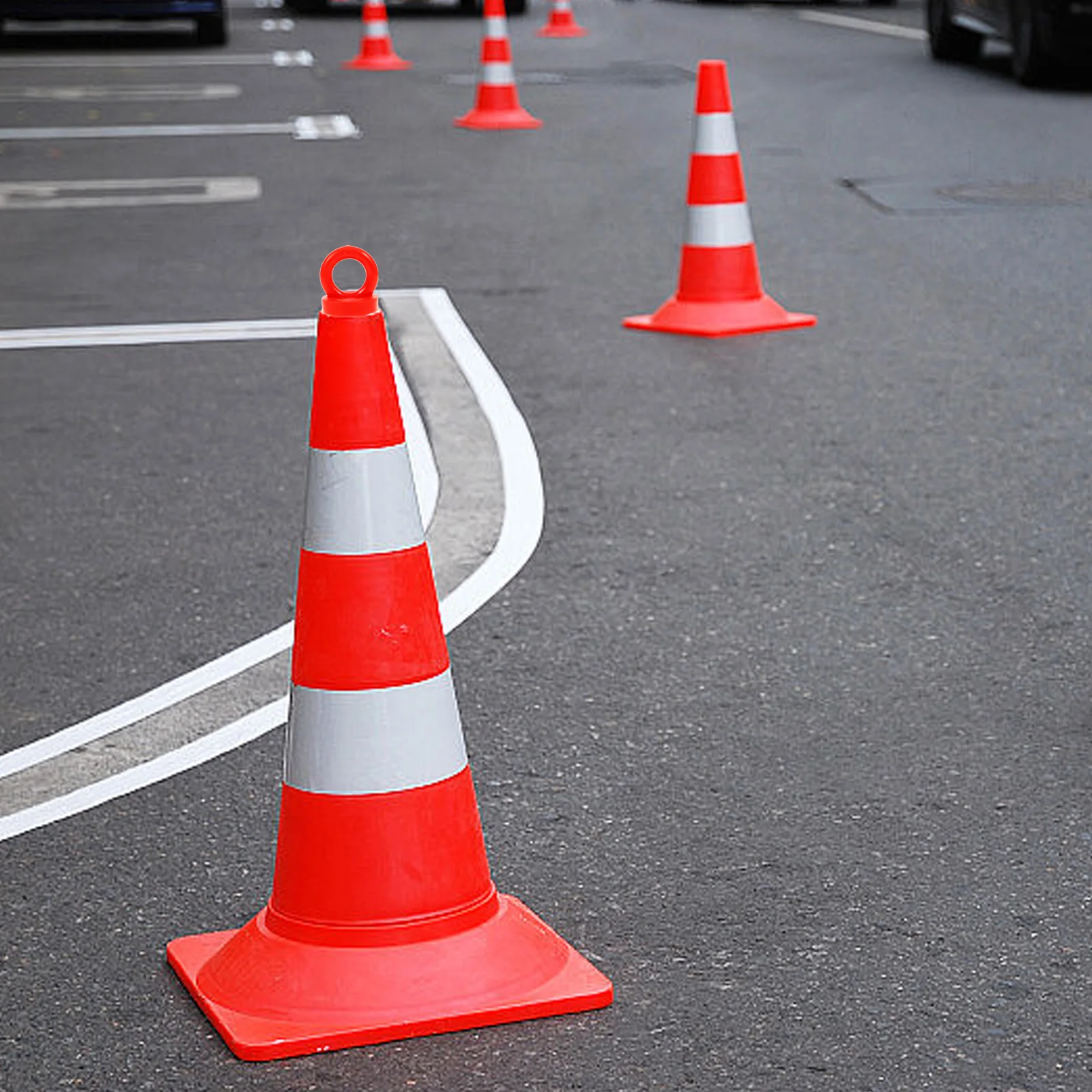 

4 Pcs Plastic Cover Guardrail Outdoor Post Caps Warning Post Caps Connection Secure Outdoor Replacement