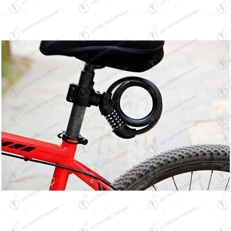 Bicycle Lock, 4ft Bicycle Cable Lock Resettable 5-Position Combo with Free Mounting Bracket