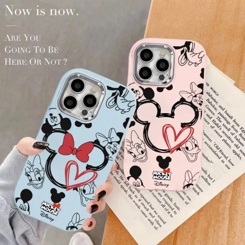 جميل ميكي ميني ماوس جراب هاتف ل ممن لهم A3X A3 برو A31 A52 A35 A15 A16 A36 A76 A17 A55 A18 A38 A58 A57 A78 A98 A54 غطاء
