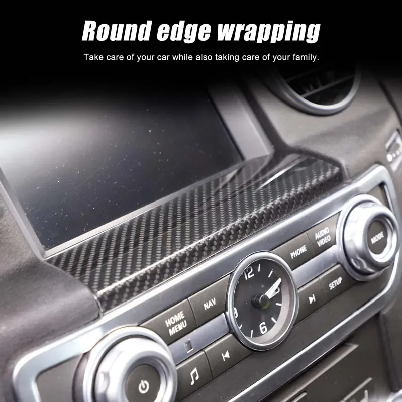 

1 шт. Декоративная наклейка на руль из настоящего карбона для Land Rover Discovery 4 LR4 2010-2016 гг., аксессуар для автомобиля