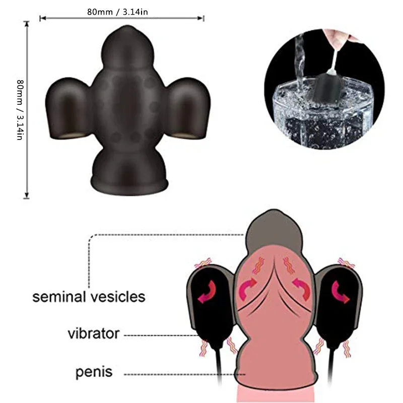 Мужской стимулятор пениса, вибраторы для головки, 16-скоростной массажер для пениса, задержка эякуляции, вибратор-пуля для клитора для женщин и мужчин, секс-игрушки, смазка