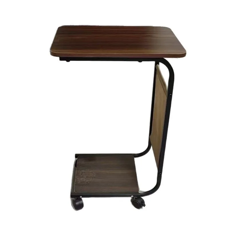 رف بجانب السرير لغرفة النوم، حافة غرفة المعيشة، كابينة بجانب السرير حديثة وبسيطة، طاولة صغيرة متحركة مع عجلات Muebles Para El Hogar