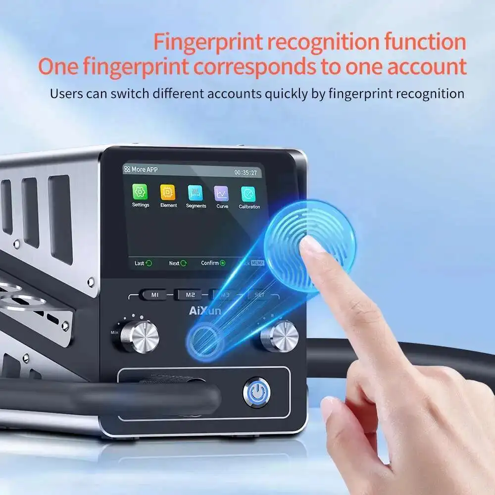

Aixun H314 Hot Air Gun Soldering Station Digital Display 1400W Intelligent Rework Station For Phone PCB Chip Repair